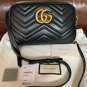 Authentic Gucci Marmont Small Camera Bag